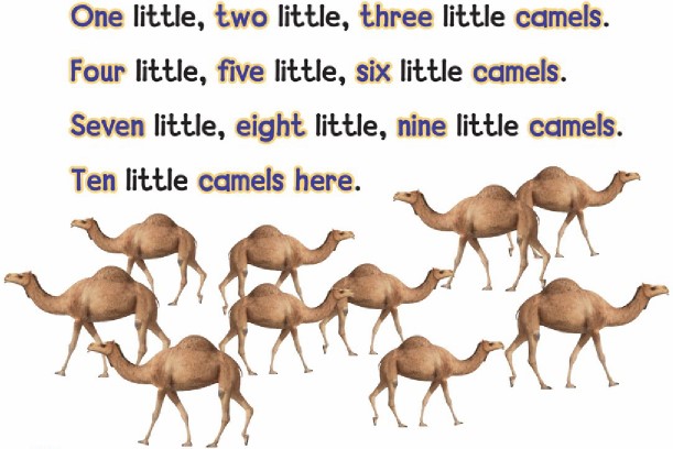 Ten Little Camels Chant